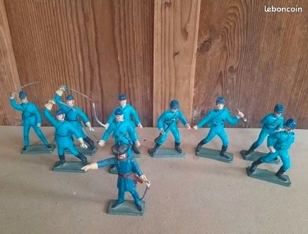 Figurine Militaire STARLUX 1/32 Officier Allemand 39-45 - Plastique Peint, Environ 60mm - Occasion Sans Boîte