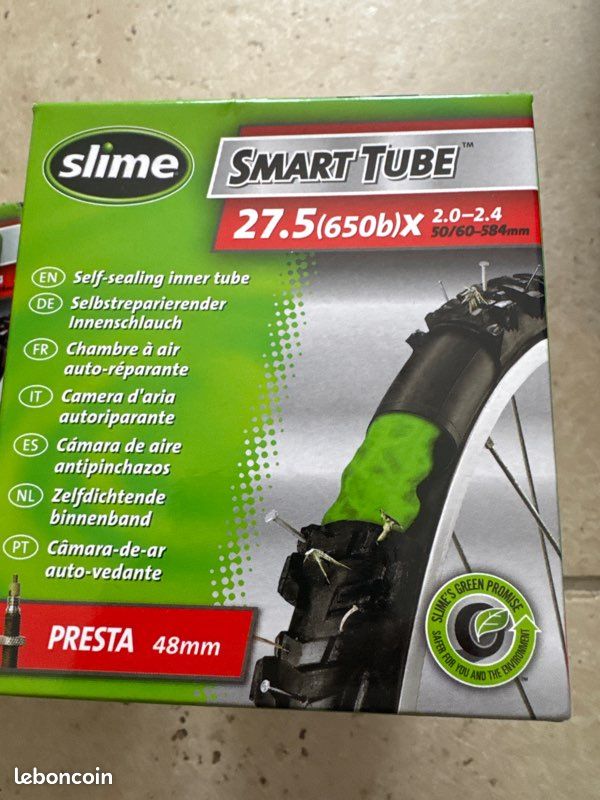 Chambre à air vélo auto-réparante Marque SLIME Smart Tube (image 1)