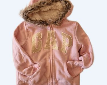 Pull à Capuche The GAP Pour Fille - Rose - Taille 5-6 Ans - Occasion Très Bon état