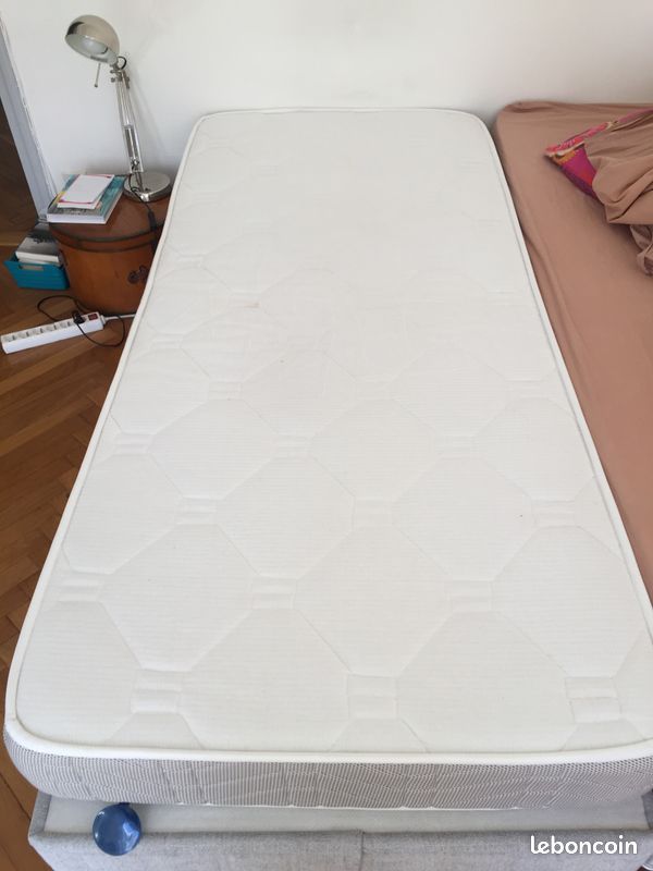 Lot de deux matelas Bultex une place + deux sommiers tapissiers (image 3)