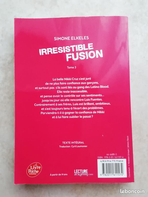 Irrésistible Fusion ( Irrésistible Alchimie Tome 3 ) - Simone Elkeles (image 2)