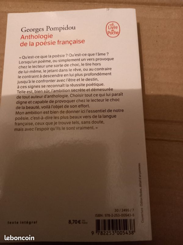 Livre anthologie de la poésie (image 2)