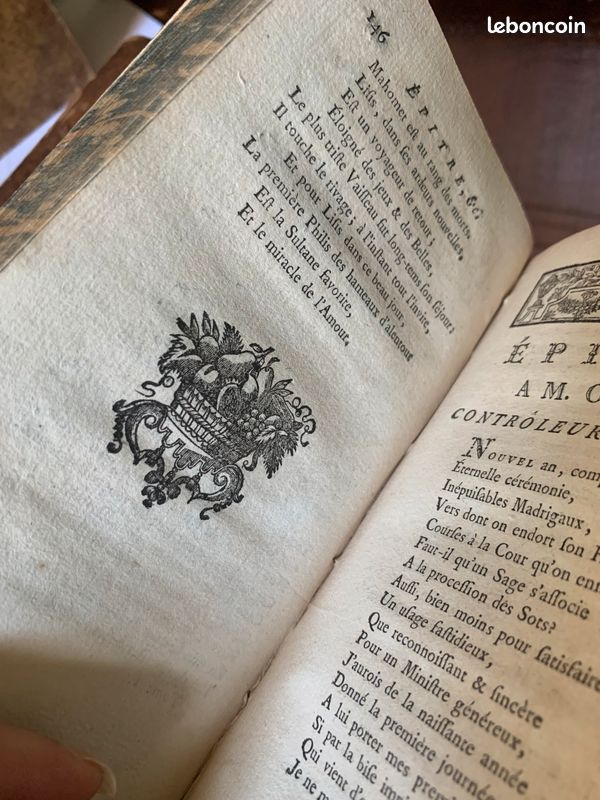 OEUVRES de M. GRESSET Chez Kelmarneck 1765 T1 & T2 - Ex-libris ( Armoiries) (image 14)