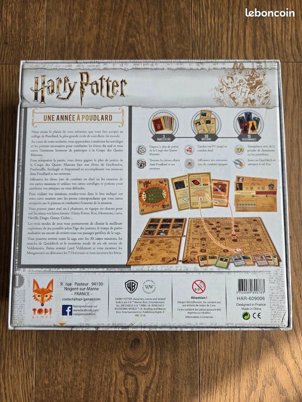 Jeu de société Harry Potter - Une année à Poudlard (Complet) (image 2)