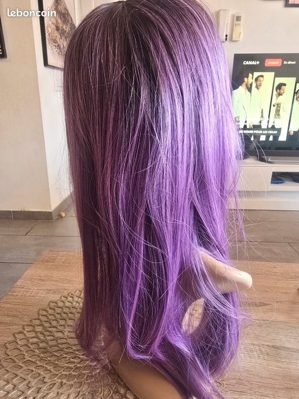 Perruque mauve-violette (image 4)
