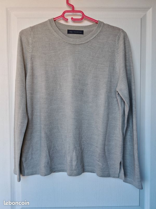 Pull Garçon Marks & Spencer 5-6 Ans – Gris Miami Beach – Neuf étiquette