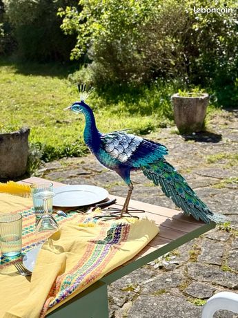 Paon en métal – Ta boutique Déco