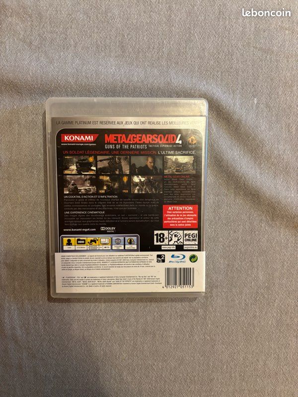 Jeu metal gear solid 4 ps3 (image 2)