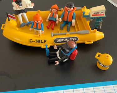 Playmobil City Action 4488 pas cher, Plongeurs avec barrière de corail