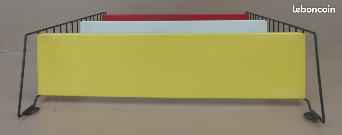 Étagère TOMADO HOLLAND STRING vintage tôle rouge jaune blanc modulable déco cuisine #2 (image 4)