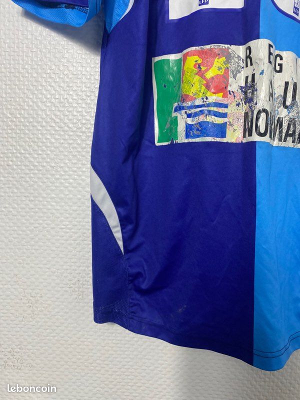 Maillot De Rugby H.A.C. Le Havre, N°9, Supporter, Homme, Taille XL, Ciel Et Marine, Occasion