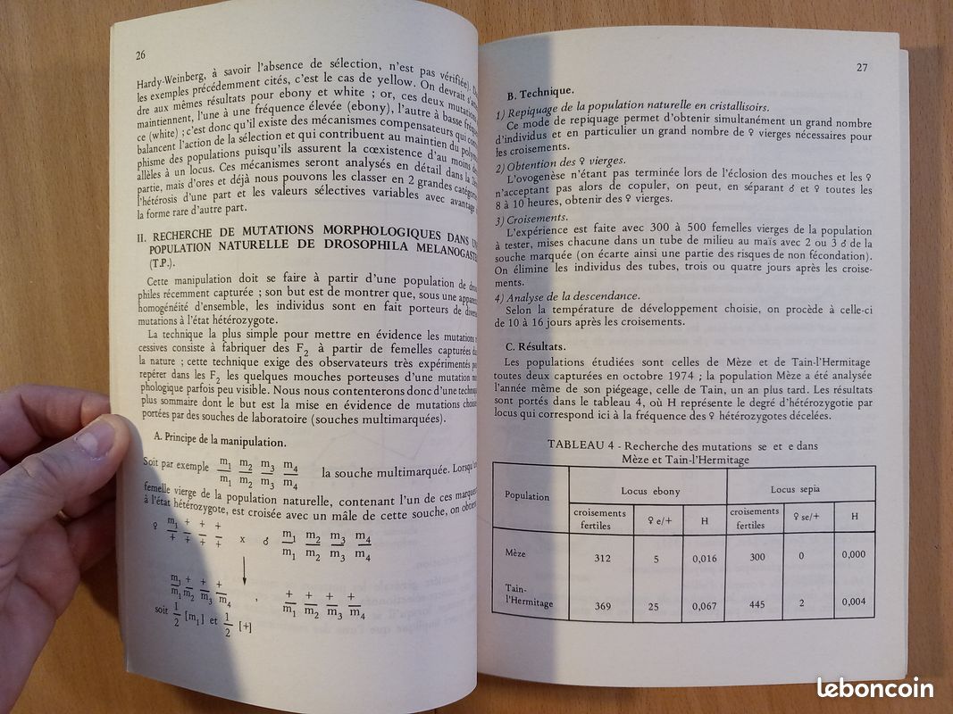 Exercices pratiques et dirigés de Génétique des Populations Expérimentale (image 6)