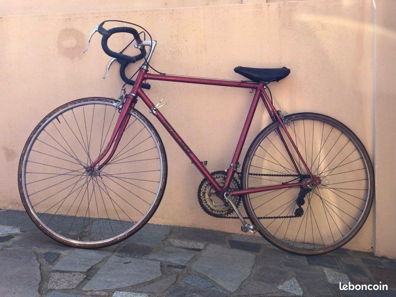 Vélo de demi-course ROUTE DE FRANCE homme bordeaux (image 2)