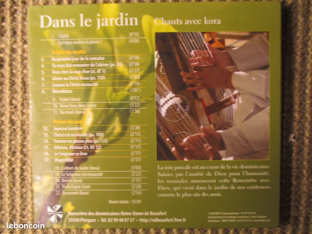 Dans le jardin - Chants avec Kora - Notre-Dame de Beaufort (image 2)