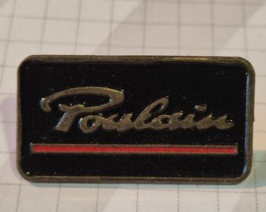 Pin's Poulain Logo Chocolat - Argent - Bon état