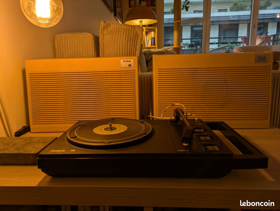 Tourne-disque vinyle radiola 200 orange (image 1)