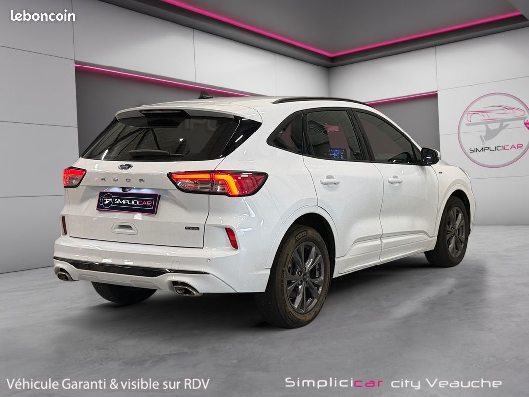 FORD KUGA III 2.5 FLEXIFUEL 190 FHEV ST LINE ECVT / Sieges AV - ARR + Volant Chauffant / CarPlay / Caméra (image 3)