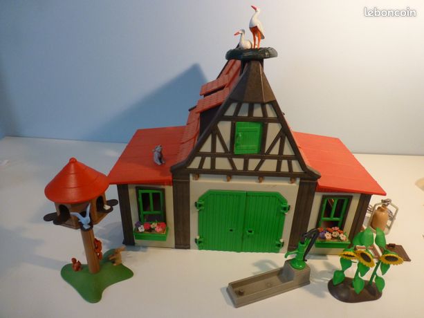 PLAYMOBIL 3716 7042 Vache Boeuf Avec Taches Animal Ferme EUR 6,90