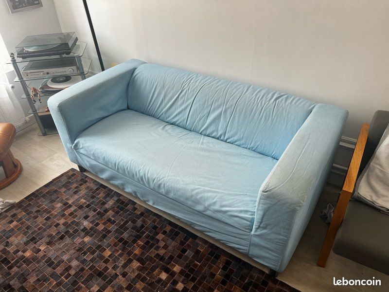 Canapé IKEA bleu (image 3)
