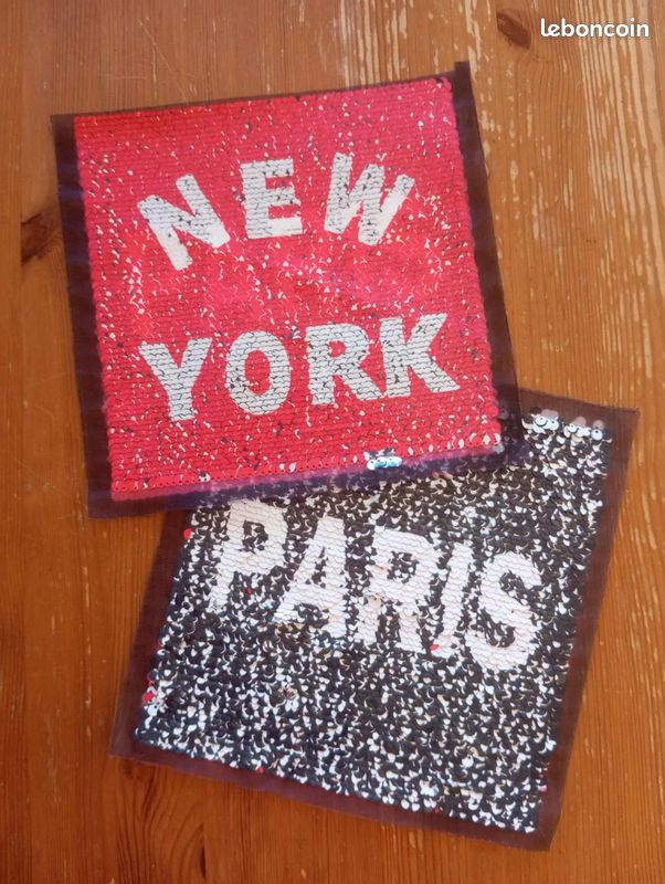 Lot de patch à coudre en sequin réversible (image 7)