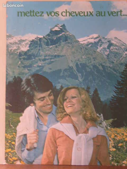 Grande affiche d'ancienne pub " Pétrole Hahn Vert " (image 2)