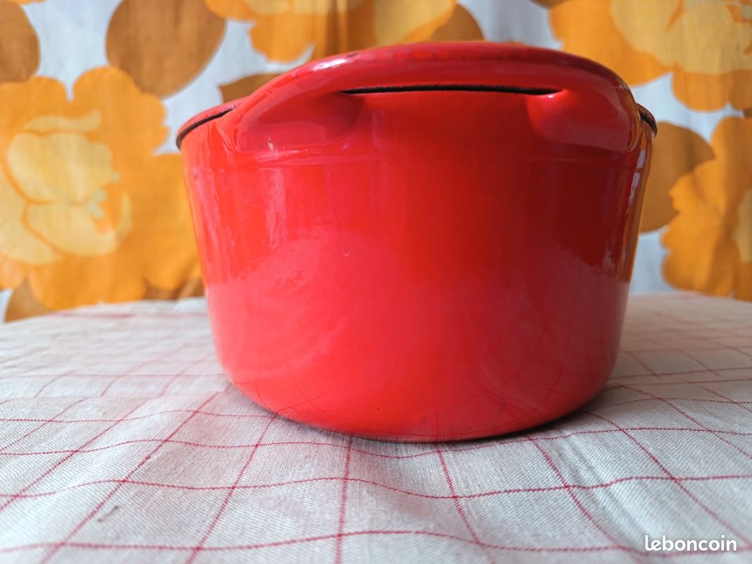COCOTTE LE CREUSET J.L Barrault rose /pink 29 cm vintage Futura EUR 190