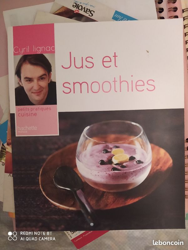 Livre de recettes jus et smoothies de Cyril Lignac (image 1)
