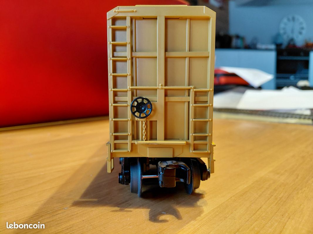 Wagon Plat En Laiton Pour Train Miniature - Échelle O - Occasion Bon état