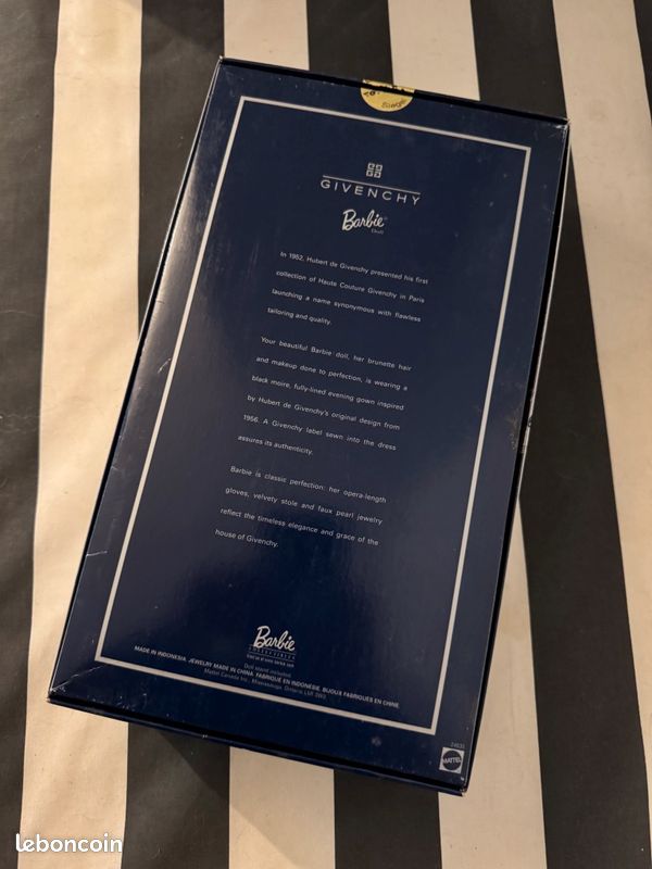 Barbie Givenchy édition limitée pour collection 1999 Collection