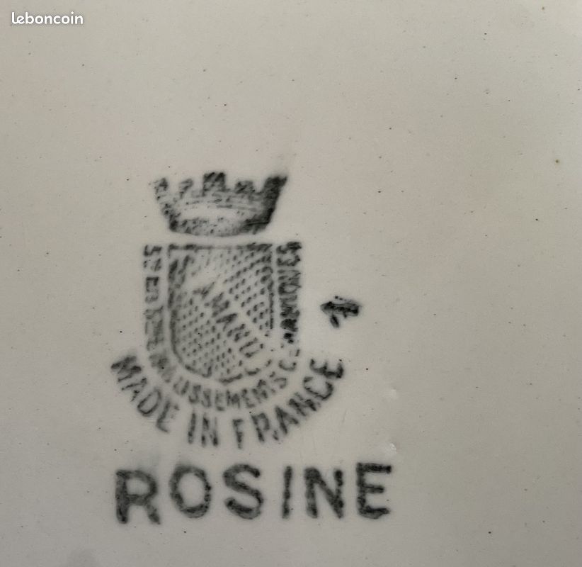 Ancienne Assiette Creuse Badonviller Vintage (Réf : CH44