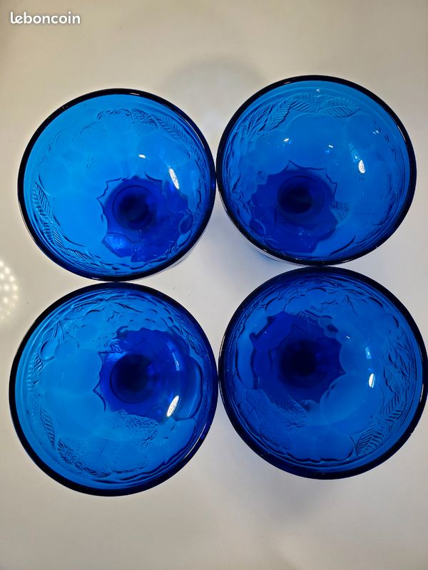 Lot de 2 coupes à glace années 1970