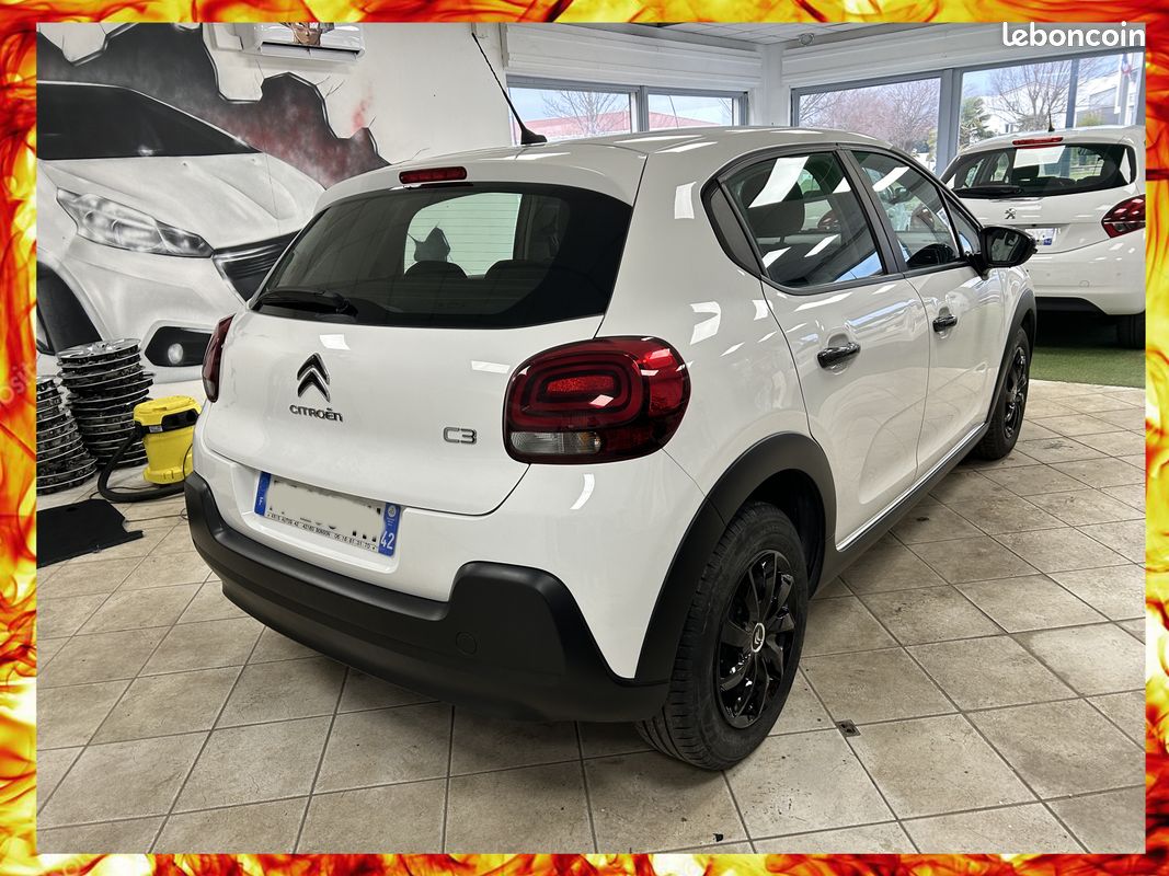 Citroën C3 (3) BlueHDi 100 BVM Feel * véritable ANDROID haut de gamme* 35000 kms * KIT CARBONE (image 4)