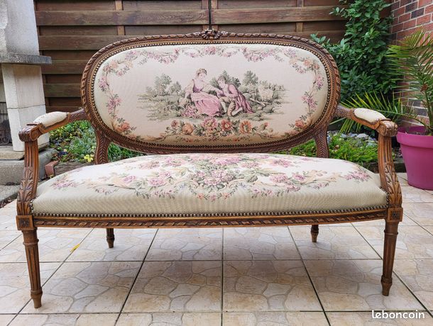 Fauteuil En Acajou De Style Napoléon III époque 19 Eme Si