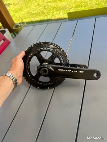 Pédalier Shimano Dura Ace 42/53 D'occasion – Longueur 172,5 Mm, Noir, Très Bon état (9/10)