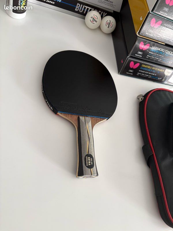 Raquette de tennis de table exceptionnelle yasaka ma lin extra offensive + rxton 3 pro max - raquette club sur mesure (image 3)