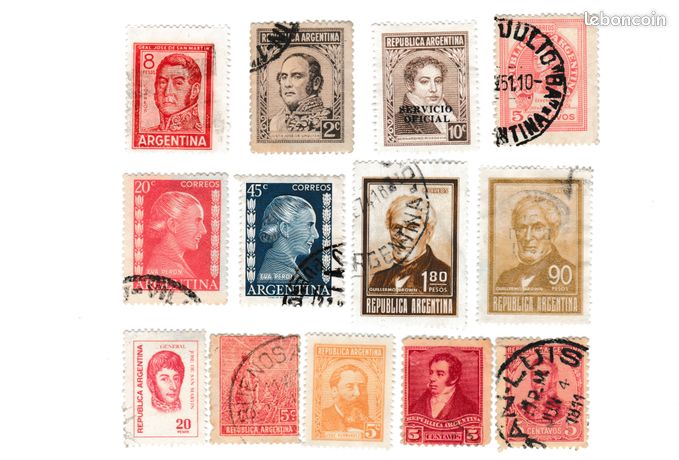 54 timbres Argentine à partir de 1900 - Collection 54 timbres Argentine à partir de 1900 - Collection