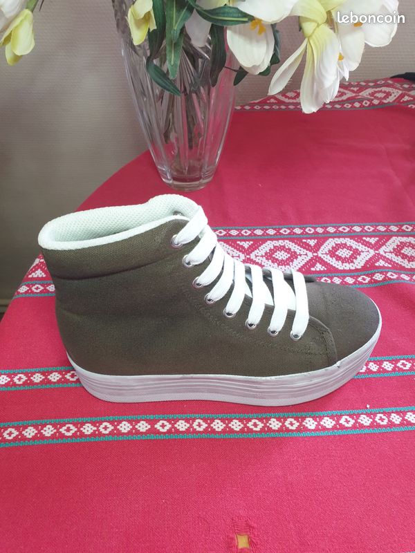Jeffrey Campbell Original Femmes Chaussures Canvas Taille Uk 4 EU 37 (image 4)