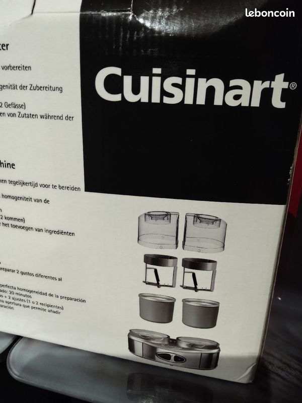 Neuf/ Sorbetière ICE cream duo/ Marque: Cuisinart/ dans son emballage d'origine (image 7)
