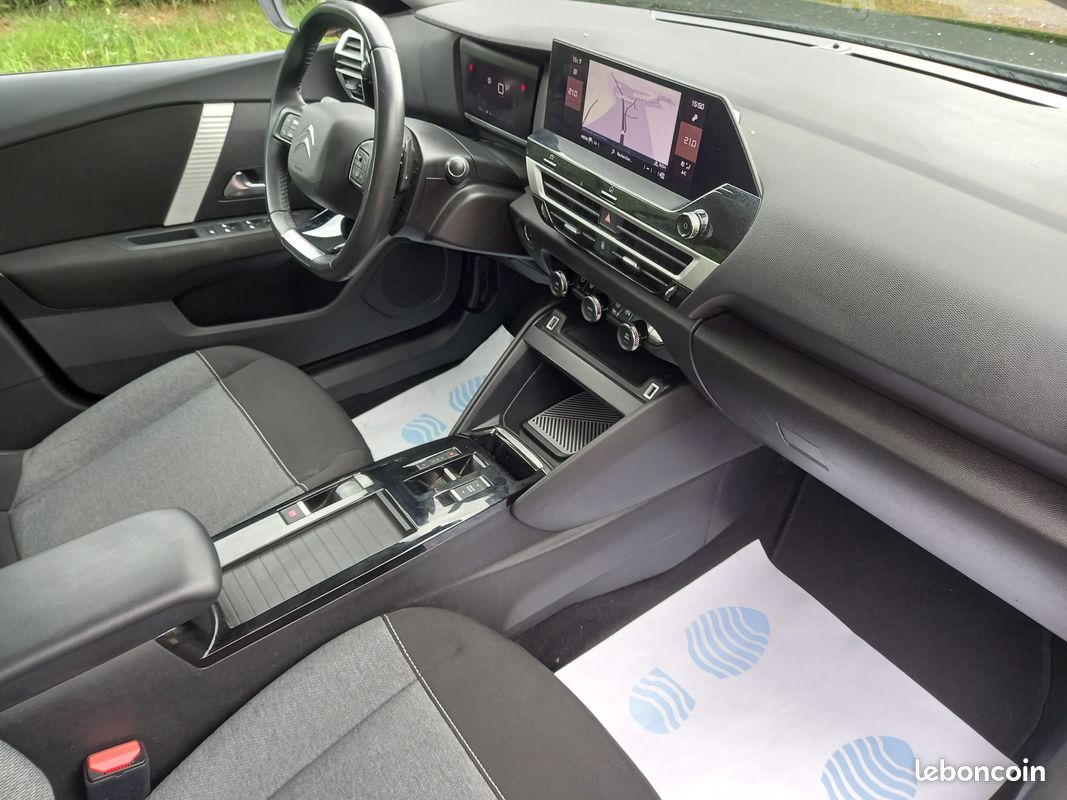 Citroen c4 societe 1.5 bluehdi 130 eat8 feel nav business noir gps 2 places 59859 kms garantie 12 mois partout en france (image 8)