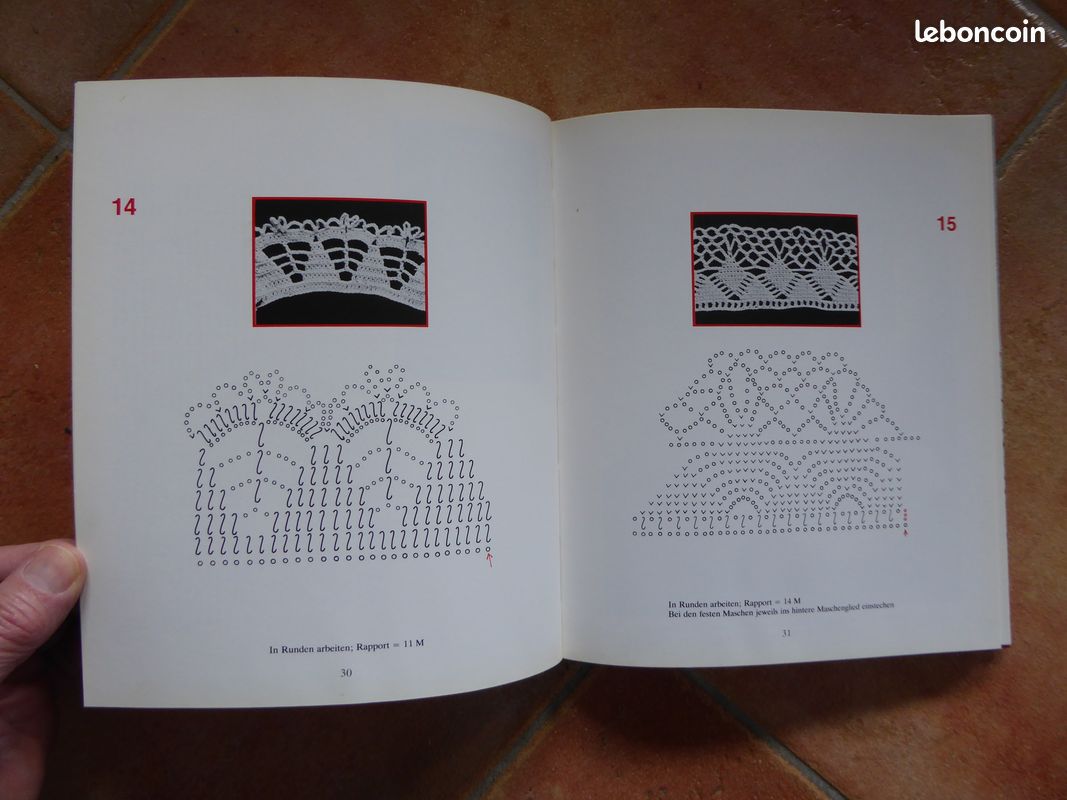 Livre Alte Häkelspitzen - Dentelle au crochet - 1982 - bel ensemble de modèles (image 9)