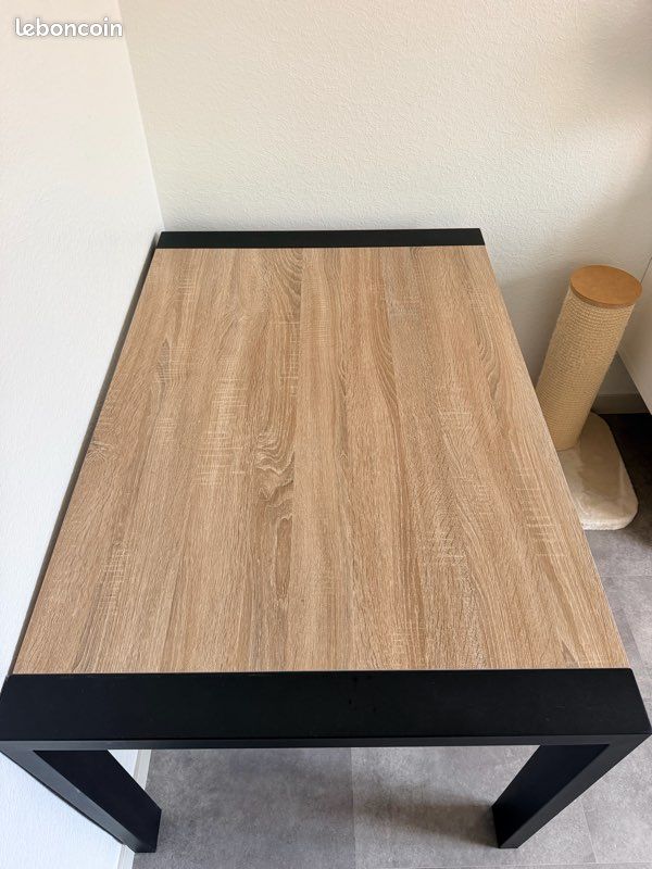 Table extensible L.120/160 cm CAMDEN Chêne sonoma/noir (image 2)