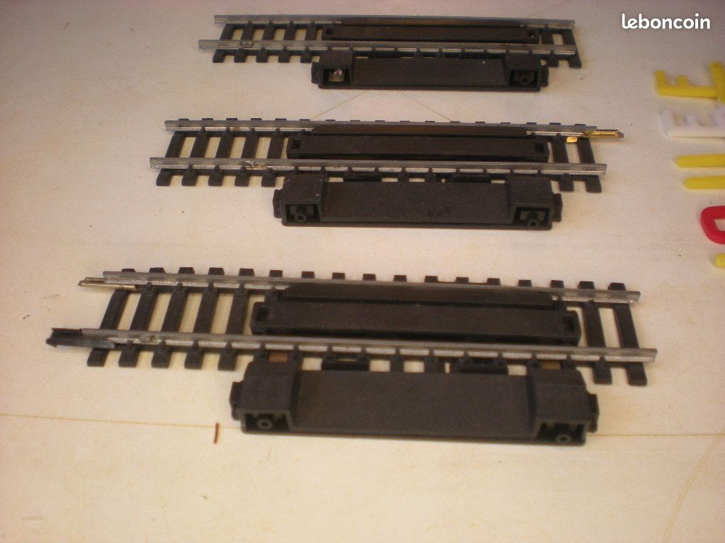 Coffrets Rails Jouef Maillechort 4851/4751 : 3 Paquets Demi-rails Droits D'alimentation, Occasion
