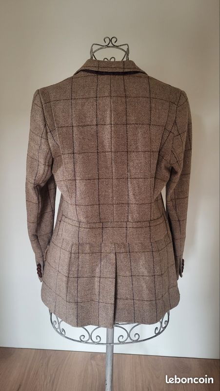 Veste de compétition/chasse femme Equetech marron tons tweed 38 (14