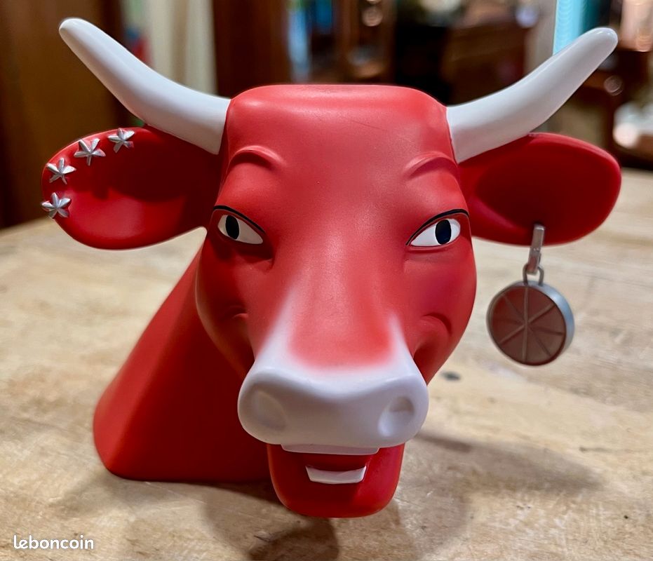 Leblon Delienne - Figurita - Statuette La vache qui rit french flag made in resin in 2006, one of 500, the number 356. - Resina