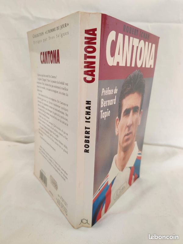 Livre. CANTONA preface de Bernard tapie. Édition 1992 (image 2)