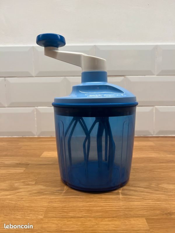 Batteur hachoir manuel TUPPERWARE extra chef rouge / mayonnaise