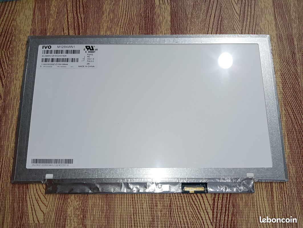 Dalle LCD M125NWN1 12.5'' 1366x768 HD TN Origine Lenovo X250 (image 2)