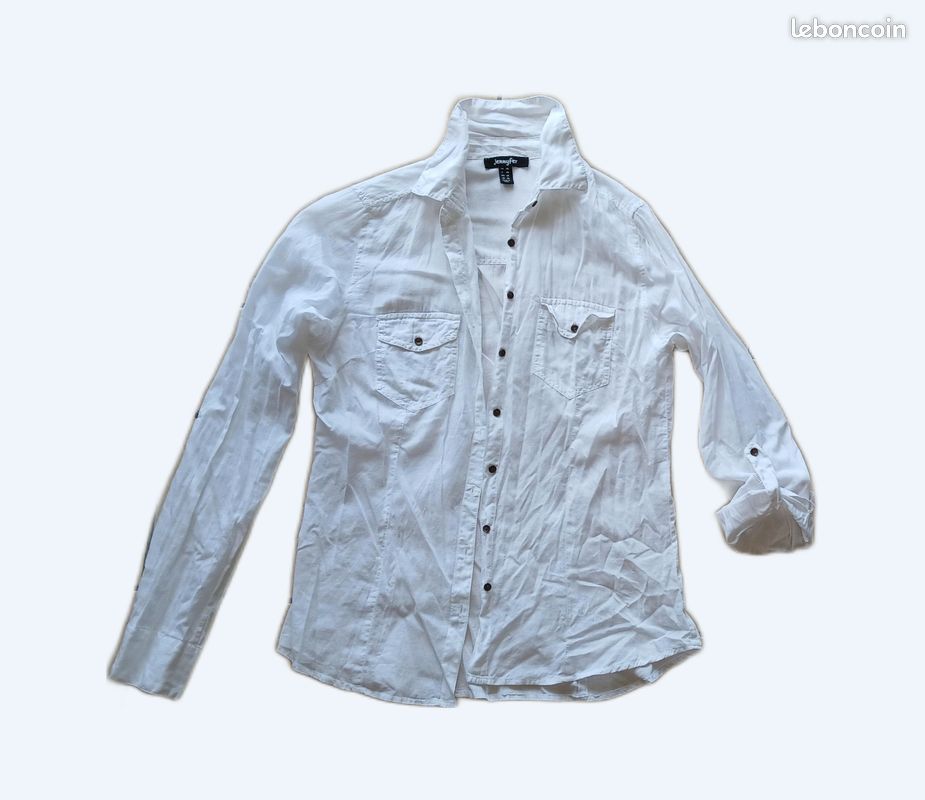 Jennyfer Chemise Blanche Chemise Blanche Jennyfer Taille XS