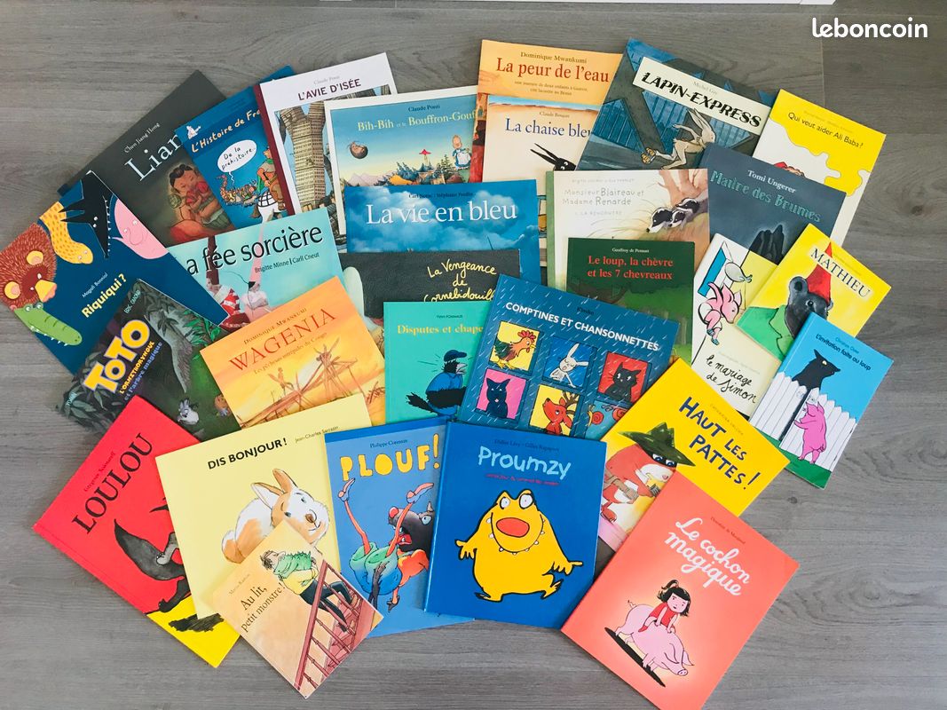 Lot de 44 livres littérature jeunesse de l'école des loisirs et autres éditeurs parfait état (image 1)
