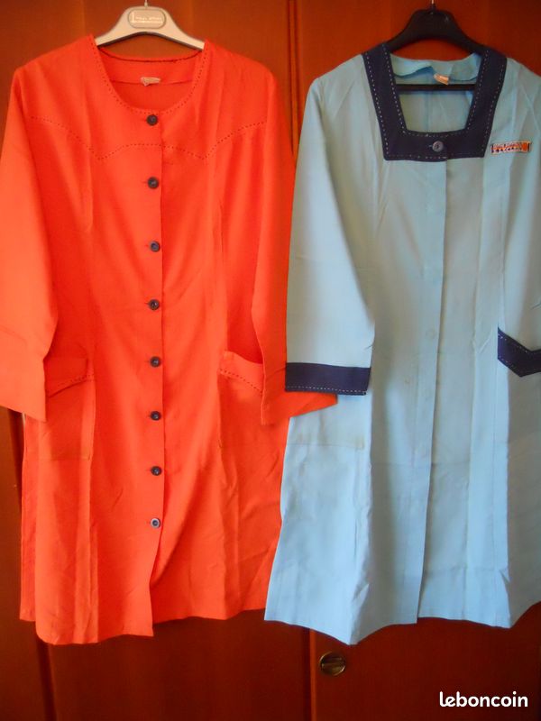 Tablier blouse Leclerc vintage années 70/80 (image 1)